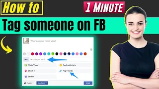 How to tag someone on facebook 2024 | How to 1 Minute