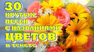 30 КРУТЫХ ПЕСЕН С НАЗВАНИЯМИ ЦВЕТОВ в названии или тексте / Популярные песни про цветы