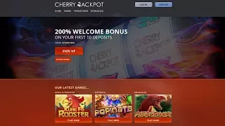 Cherry Jackpot Casino New USA Online Casino. $20,000 Bonus & No Max Cashout!