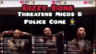 Bizzie Bone THREATENS Migos w/ a Shotgun and Police Show Up on InstagramLIVE