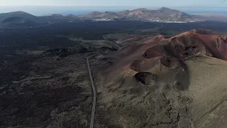 Timanfaya Drone video National Park (4K)