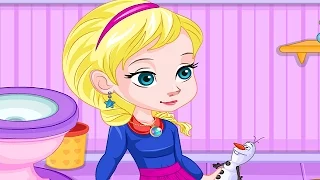 Baby Elsa's Potty Train - Frozen Princess Games For Kids