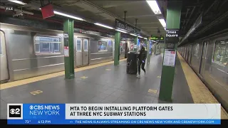 MTA installing subway platform gates