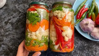 ЦВЕТНАЯ КАПУСТА по-корейски МАРИНОВАННАЯ Самый вкусный рецепт закуска