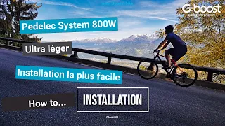 Installation du nouveau kit d'assistance électrique 800W GboostV8 pour vélos