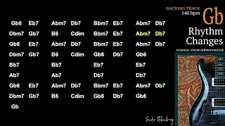 Rhythm Changes in Gb - Backing Track for Jazz Practice - 140bpm - Playalong Version 0001