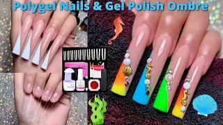 SPRING POLYGEL OMBRE NAILS | TRYING BORN PRETTY GEL KIT & GEL POLISH | NAIL TUTORIAL