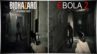 Resident Evil 7 vs Ebola 2 Comparison | Side by Side