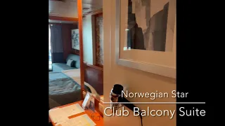 Norwegian Star - Club Balcony Suite - Room Tour - Norwegian Cruise Line