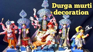 Making of Durga idol 2023 / Durga idol decoration full process 2023 ( part - 4 )