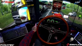 euro truck simulator 2/ promods 2.43/ career day 10/ steering wheel+shifter