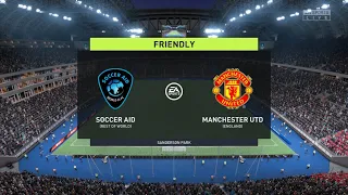 FIFA 22(PS4) SOCCER AID vs MANCHESTER UNITED