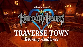 Traverse Town | Town Square Evening Ambience: Kingdom Hearts Jazz Music