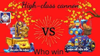 Tank a lot special compare. High class cannon. Candy crusher vs pumkin thrower. Who win