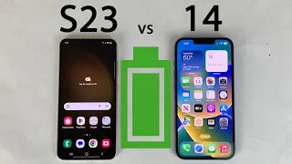 Galaxy S23 vs iPhone 14 Battery Life DRAIN Test