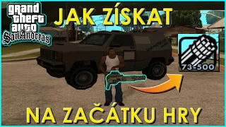 GTA San Andreas - Jak získat Miniguny a Sandking na začátku hry