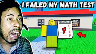 Oops, I failed my Math Test In Roblox😱