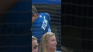 Vladdy Gifts A Bat To A Special Young Fan ❤️