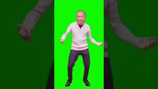 Путин танцует на зелёном экране