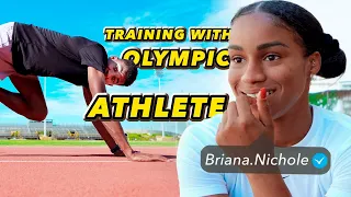 Completing Briana Williams Olympic Workout Routine! PART 2