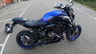 Yamaha MT07 - Walk Around & Warm Start - Toce Full Exhaust