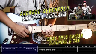 Avenged Sevenfold - Critical Acclaim Dual Solo ( Tutorial & Tab )