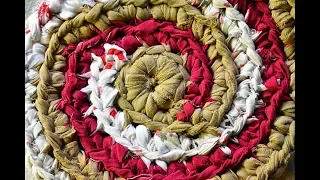 Beginners, crochet Spiral Rag Rug, Swirl rag rug, crochet rug, entryway rug.