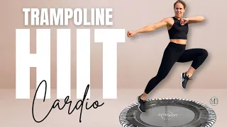 30 MIN HIIT Mini Trampoline Workout | At Home Fat Burning CARDIO