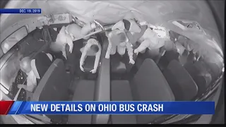 Video shows the moment an Ohio school bus overturned