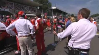 F1 2010 Italy - Gridwalk with Martin Brundle