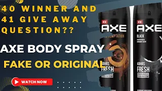 26 November 2022 AXE Body Spray Fake or Original