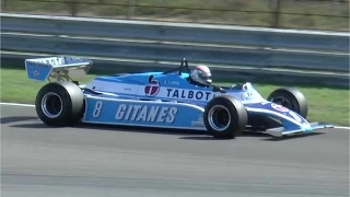 70's 80's Historic Formula 1 Race with Ligier JS/17 Matra V12!