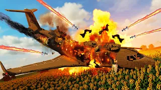 Realistic Plane Shootdowns & Crashes 26 😱 Teardown