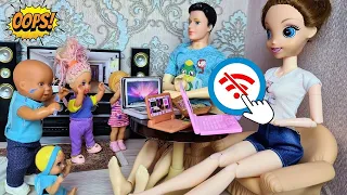 24 ЧАСА БЕЗ ИНТЕРНЕТА😨 Катя и Макс веселая семейка смешные куклы Даринелка сборник