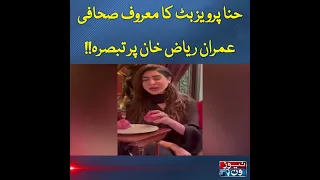 Hina Parvez But Ka Maaroof Sahafi Imran Riaz Khan Par Tabsirah | NewsOne | 3-June-2022