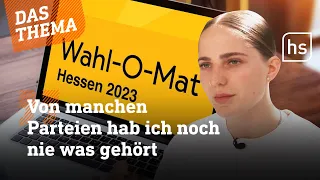 Landtagswahl: Hilft Wahl-O-Mat bei der Entscheidung? I hessenschau DAS THEMA