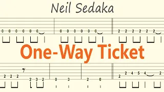 One-Way Ticket / Neil Sedaka / Guitar Solo Tab+BackingTrack