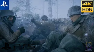 BATTLE OF THE BULGE Ardennes Forest | Immersive Realistic Ultra Graphics [4K 30FPS HDR] Call Of Duty