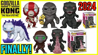 NEW Funko Pop Godzilla x Kong The New Empire Godzilla Evolved, Skar King, kong, Suko & Shimo!