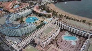 Tenerife drone flight play de las Americas los Cristianos 2 Тенерифе