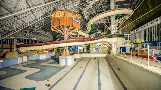 Exploring an Abandoned Leisure Centre: Walking down Waterslides!