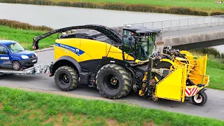 CORN SILAGE 2023 | The BIGGEST NEW HOLLAND Forage Harvester in action IN FRANCE !