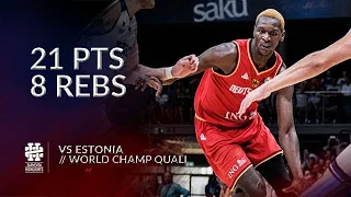 Isaac Bonga 21 pts 8 rebs vs Estonia World Champ Qualifiers