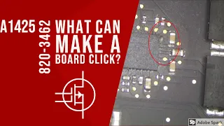 What can make a MacBook motherboard make a clicking sound???