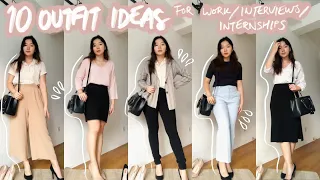 10 outfit ideas for work/interviews/internships