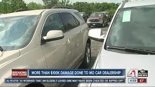More than $100K in damage done to Missouri car dealership