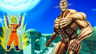 Goku breaks his limits against the Armored Titan (INSANE) - Blade and Sorcery