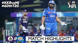MI vs KKR 60th Match IPL 2024 Highlights | IPL Highlights 2024 | MI vs KKR highlights today