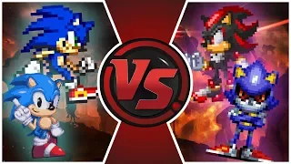Sonic & Classic Sonic VS Shadow & Metal Sonic! (Sonic Forces Animation)