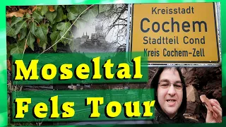 Cochem Mosel Hochwasser Fels Tour und Reichsburg - Wandern in Deutschland auf dem Apolloweg